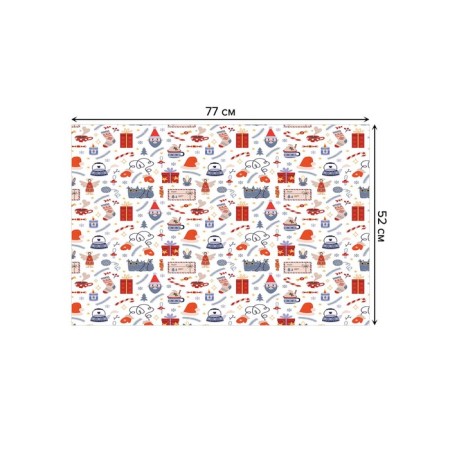 Bathroom mat "Festive cat", anti -slip, size 52x77 cm-1