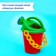 Set for playing in sand No. 113 (8 molds, scoop, watering can, rake, bucket) mix