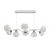 Lamp with PDU "Inter" 8xLED 40W white 84x52x18-118 cm