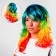 Carnival wig "Rainbow"