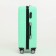 Middle suitcase 24 "on lightning, code lock, 4 wheels, mint color
