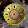 Rishtan ceramics "Flowers", 23 cm, yellow fruit