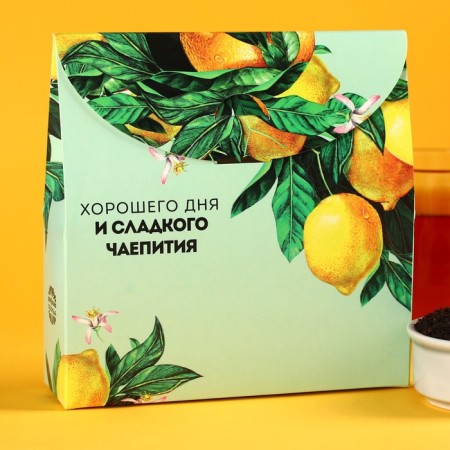 A set of tea "Bright Moments": black tea with lemon 50 g, black tea with thyme 50 g.-3
