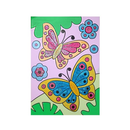 Set for creativity. Coloring with sparkles "Butterflies"-6