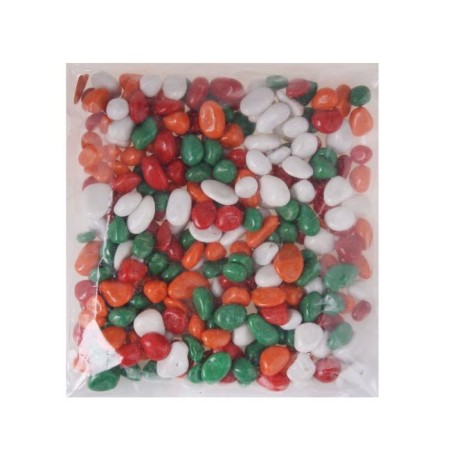 The soil for the aquarium "Peblack is colored, green-red-red-white" 800g fry 8-12 mm-2