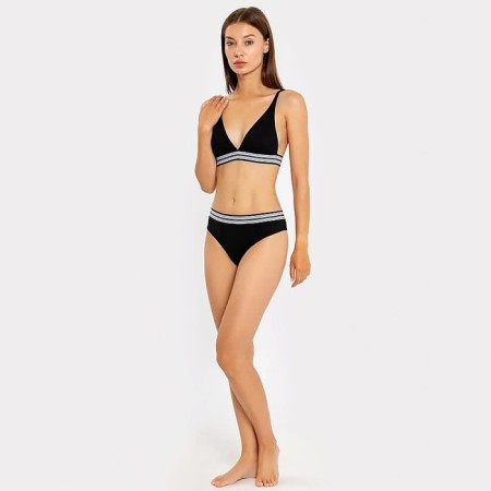 Women's bra, black color, size 75V-1