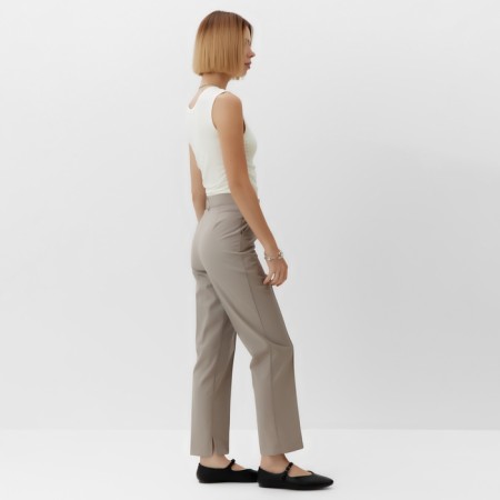 Women's pants Minaku: Casual Collection Beige Color, Rr. 44-2
