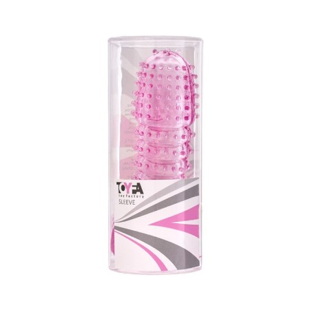 Relief nozzle on the penis Toyfa, pink color, 12 cm-1
