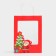 Gift package with the window "Santa Claus" 19 x 26 x 13 cm, red