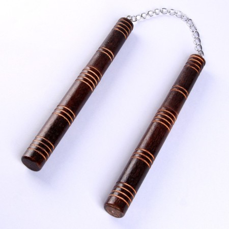 Children's wooden weapon "Nunchaki" 25 × 2 × 2 cm-2
