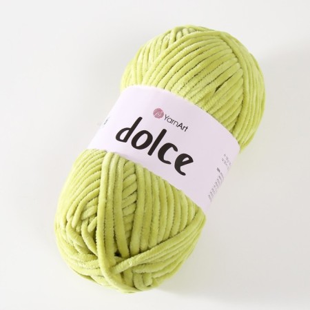 Yarn "Dolce" 100% micropoliester 120m/100g (799 linden)-1