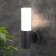 Lamp wall street Elektrostandard, GLAS, 125x64x255 mm, E27, black color