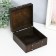 Casket wood chest "Galleya" with rivets 15x15x7.5 cm