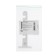 Tundra opening limiter, PVC, surfacing, 4 positional, white