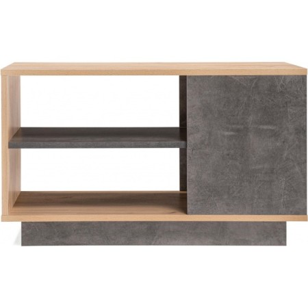 Archie's coffee table 12.01 chipboard, oak gold Craft/stone dark 78x50x46 cm-1