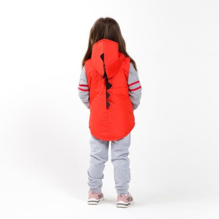 Children's vest, red color, height 86-92 cm-4