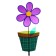 Breeze "Flower in a pot", Mix colors