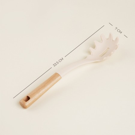 Spoon for spaghetti SL Home, 33.5x7x5 cm, beige color-1
