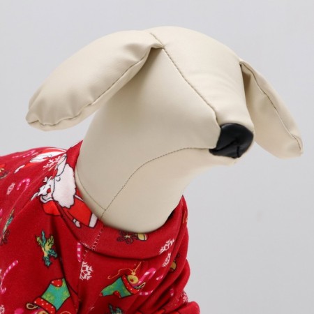New Year. New Year's sweatshirt for animals "Gifts", size M, red (DS 30, Osh 26, OG 38 cm)-5