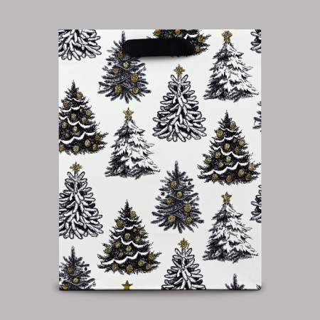 Package Gift New Year Laminated "Winter Tale", MS 23 x 18 x 10 cm, New Year-1