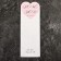 Package-cone for flowers, "this is for you", white+ pink, 14x40 cm