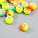 Beads for creativity plastic "Neon halves" set 20 grams 1.1x1.1x0.9 cm
