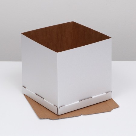 Box for cake, white, 30 x 30 x 30 cm-1