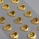 Sticker of rhinestones plastic "Hearts" mix 32x7 cm