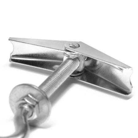 Anchor "tundra", ceiling, folding, spring, with a hook, white zinc, m8-5