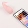 Vibroyaite with clitoral stimulation, G Spot, ZU USB, App control, Soft silicone, pink 106193