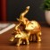 Polystone souvenir "Elephant with an elephant mosaic on the Popon" MIX 12x12x4 cm