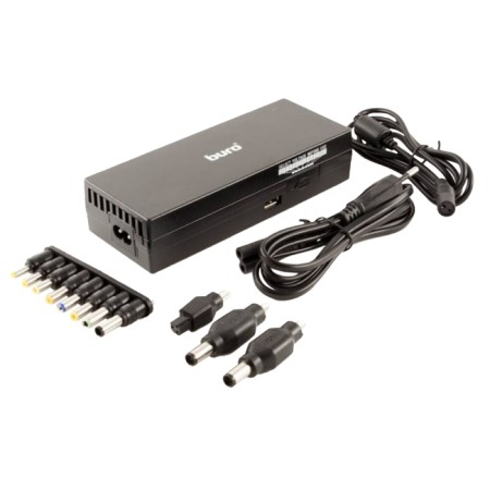 Buro BUM-1129M120 power adapter, manual, 120W, 12V-24V 11-translates, 1xUSB, 1A