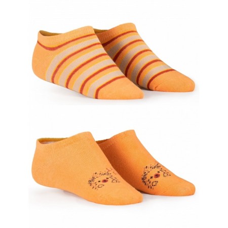 Socks for girls, size 14-16, orange color, amber
