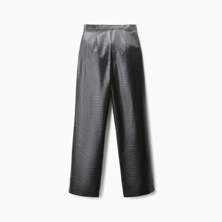 Women's pants (eco-leather) minku: eco leather Black color, rr 46-10