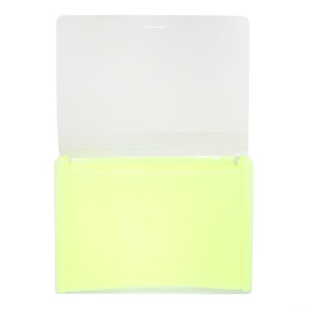 A4 cartridge folder on the 13 departments button, Erichkrause, Matt Neon, transparent plastic, mix-8