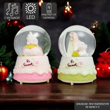 Souvenir Polystone Water Ball Light, Music 