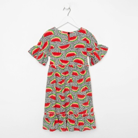 Платье для девочки, цвет серый, рост 104 см-8