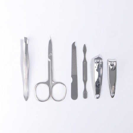 Manicure set "Metallic", 6 items, in case, color mix-3