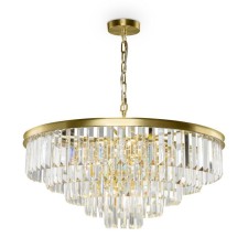 Suspension lamp Maytoni Mod085PL-12BS, 12CHE14, 40W, 70x70x120 cm, brass color