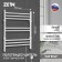 Electric heated towel rail ZEIN PE-08 "Bohemia", 500x600 mm, 8 crossbars, white