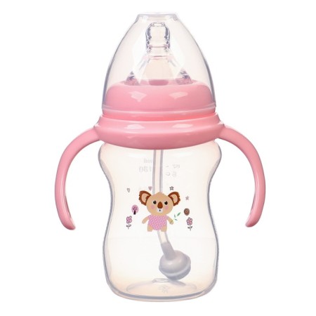 Bottle for feeding, shg Ø50mm, 180 ml, +0Mes., Pink color-2