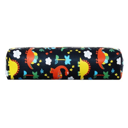 School Penal on the zipper Calligrata "Dinosaurs", black-1