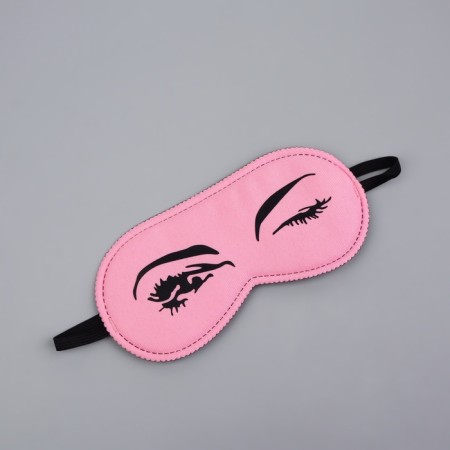 Mask for sleep "Kokket", 19 × 8.5 cm, elastic band is single, pink color-1