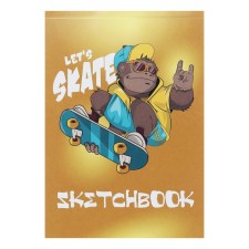 A5 sketchbook, 40 sheets on the gluing on the short side of the 