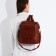 Women's backpack made of artificial leather with lightning, 2 pockets, redhead color