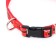 Two -layer collar with reflective coating and bones, 45 x 2 cm, mix of flowers