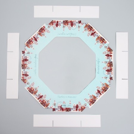 Folding box "New Year's miracles!", 29 x 29 x 5 cm, New Year-4