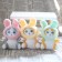 Soft toy "Kitik", in a costume bunny, on a key fob, 11 cm, color mix