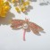 Brooch "Dragonfly", colored in gold