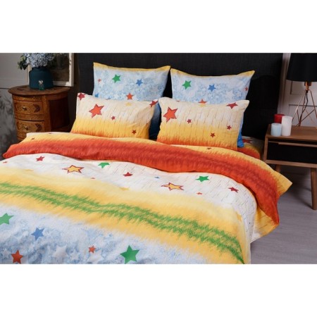 Bed linen Duet "Stars", size 220x240 cm, 145x215 cm - 2 pcs, 50x70 cm - 2 pcs-1
